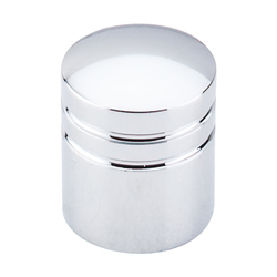 1 Inch Length Nouveau II Stacked Cabinet Knob, Polished Chrome