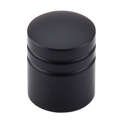 1 Inch Length Nouveau II Stacked Cabinet Knob, Flat Black