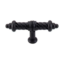 10% OFF 3-5/8 Inch Length Normandy T-Shaped Twist Cabinet Knob, Patina Black