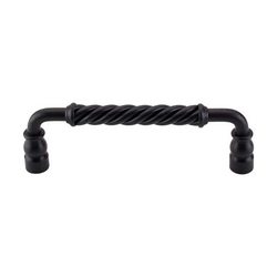 10% OFF 6 Inch Center to Center Normandy Bar Twisted Cabinet Pull, Patina Black