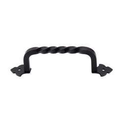 10% OFF 5-7/8 Inch Length Normandy Fixed Norman Crest Twisted Cabinet Knob, Patina Black