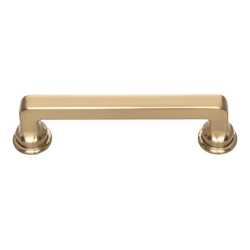 Oskar Pull 3-3/4 inch Center to Center Warm Brass