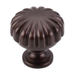 1-1/4 Inch Length Oil Rubbed Melon Cabinet Knob, Oil Rubbed Bronze