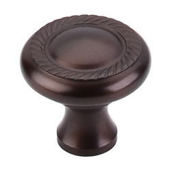 1-1/4 Inch Length Oil Rubbed Swirl Cut Cabinet Knob, Oil Rubbed Bronze