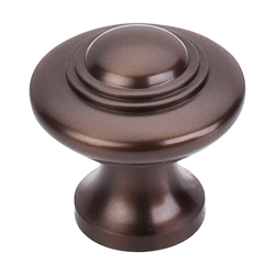 1-1/4 Inch Length Britannia Ascot Cabinet Knob, Oil Rubbed Bronze