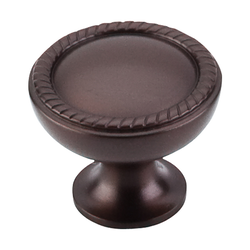 1-1/4 Inch Length Oil Rubbed Emboss Cabinet Knob, Oil Rubbed Bronze