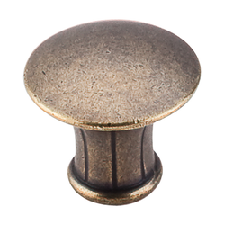 1-1/4 Inch Length Edwardian Lund Cabinet Knob, German Bronze