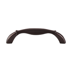 3-3/4 Inch Center to Center Edwardian Straight Cabinet Pull, Oil Rubbed Bronze