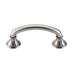 3 Inch Center to Center Edwardian Lund Cabinet Pull, Pewter Antique