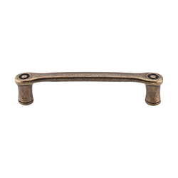 3-3/4 Inch Center to Center Edwardian Link Cabinet Pull, German Bronze