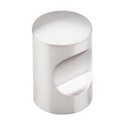 10% OFF 5/8 Inch Length Stainless Indent Cabinet Knob, Brushed Stainless Steel