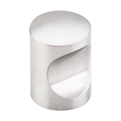 10% OFF 13/16 Inch Length Stainless Indent Cabinet Knob, Brushed Stainless Steel