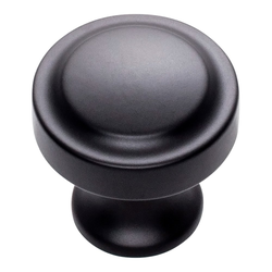 Bradbury Knob 1-1/4 inch Diameter Matte Black