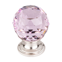 Brushed Satin Nickel Base / Pink