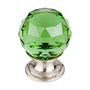 Brushed Satin Nickel Base / Green