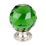 Brushed Satin Nickel Base / Green
