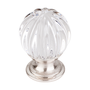 Brushed Satin Nickel Base / Clear