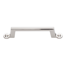 Bradbury Pull 3-3/4 inch Center to Center Polished Nickel