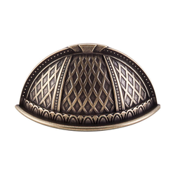 1-1/2 Inch Center to Center Trevi Cup Pull, German Bronze