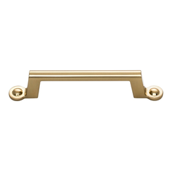 Bradbury Pull 3-3/4 inch Center to Center Warm Brass