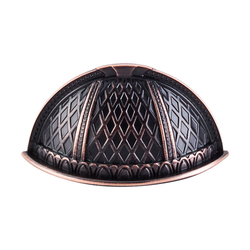 1-1/2 Inch Center to Center Trevi Cup Pull, Tuscan Bronze