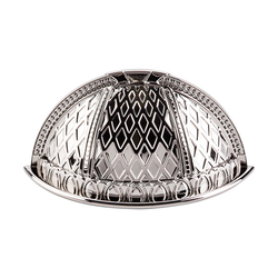 2-1/2 Inch Center to Center Trevi Cup Pull, Polished Nickel