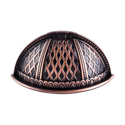 2-1/2 Inch Center to Center Trevi Cup Pull, Tuscan Bronze