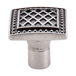 1-1/4 Inch Length Trevi Cabinet Knob, Pewter Antique