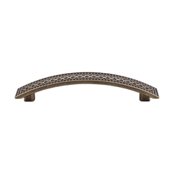 5 Inch Center to Center Trevi Crest Cabinet Pull, German Bronze