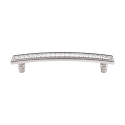 5 Inch Center to Center Trevi Cabinet Pull, Polished Nickel