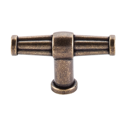 2-1/2 Inch Length Luxor T-Handle Cabinet Knob, German Bronze