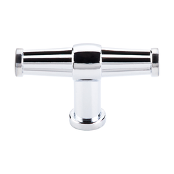 2-1/2 Inch Length Luxor T-Handle Cabinet Knob, Polished Chrome