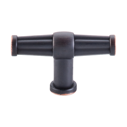 2-1/2 Inch Length Luxor T-Handle Cabinet Knob, Umbrio