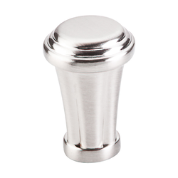 7/8 Inch Length Luxor Cabinet Knob, Brushed Satin Nickel