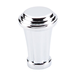 7/8 Inch Length Luxor Cabinet Knob, Polished Chrome