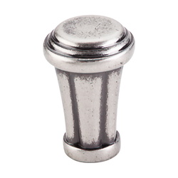 7/8 Inch Length Luxor Cabinet Knob, Pewter Antique