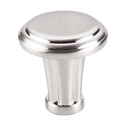 1-1/4 Inch Length Luxor Cabinet Knob, Brushed Satin Nickel