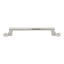Bradbury Pull 5-1/16 inch Center to Center Polished Nickel