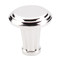 1-1/4 Inch Length Luxor Cabinet Knob, Polished Nickel