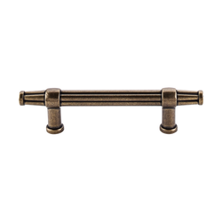 3-3/4 Inch Center to Center Luxor Cabinet Pull, German Bronze