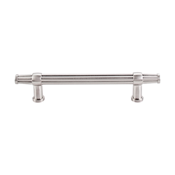5 Inch Center to Center Luxor Cabinet Pull, Brushed Satin Nickel