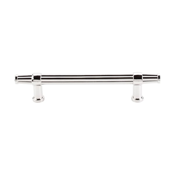 5 Inch Center to Center Luxor Cabinet Pull, Polished Nickel