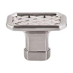 1-1/2 Inch Length Tower Bridge Bridge Cabinet Knob, Brushed Satin Nickel