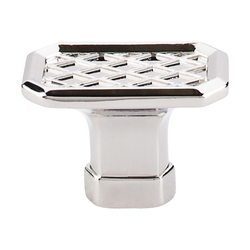 1-1/2 Inch Length Tower Bridge Bridge Cabinet Knob, Polished Nickel