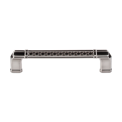 5 Inch Center to Center Tower Bridge Bridge Cabinet Pull, Brushed Satin Nickel