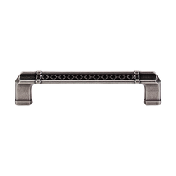 5 Inch Center to Center Tower Bridge Bridge Cabinet Pull, Pewter Antique