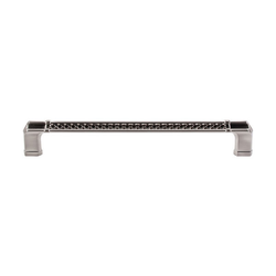 18 Inch Center to Center Tower Bridge Appliance Pull, Brushed Satin Nickel