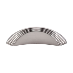 3-1/4 Inch Length Sydney Sydney Flair Cabinet Knob, Brushed Satin Nickel