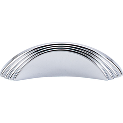 3-1/4 Inch Length Sydney Sydney Flair Cabinet Knob, Polished Chrome