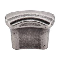 1-1/2 Inch Length Victoria Falls Cabinet Knob, Pewter Antique